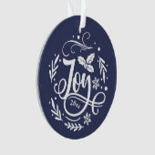 Whimsical Joy Festive Holiday Foto Ornament (Vorderseite)