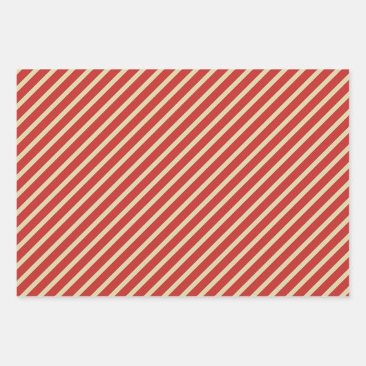 Whimsical Joy to The World Classic Poinsettias Geschenkpapier Set (Vorderseite 2)