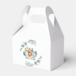 Whimsical Jungle Safari Animal Birthday Geschenkschachtel