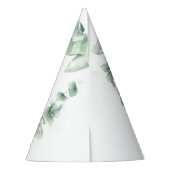 Whimsical Jungle Safari Animal Birthday Partyhütchen (Rückseite)