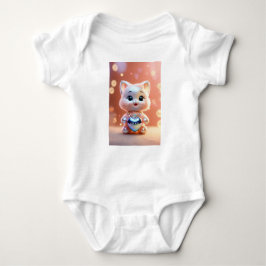 "Whimsical Kätzchens: Watercolor Dreams Collection Baby Strampler