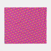 Whimsical Kawaii Cat Knitting Szene mit Oversified Fleecedecke (Vorderseite (Horizontal))