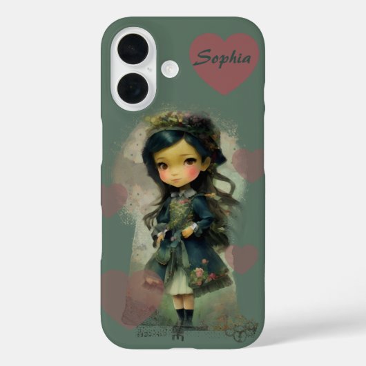 Whimsical Kawaii Fairy Tale Girl Case-Mate iPhone Hülle (Rückseite)