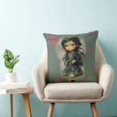 Whimsical Kawaii Fairy Tale Girl Kissen (Stuhl )