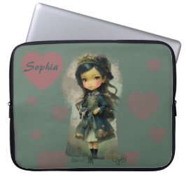 Whimsical Kawaii Fairy Tale Girl Laptopschutzhülle