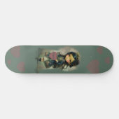 Whimsical Kawaii Fairy Tale Girl Skateboard (Horizontal)