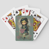 Whimsical Kawaii Fairy Tale Girl Spielkarten (Rückseite)