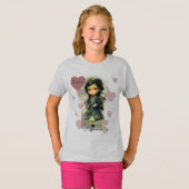 Whimsical Kawaii Fairy Tale Girl T-Shirt (Vorne ganz)