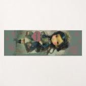 Whimsical Kawaii Fairy Tale Girl Yogamatte (Vorderseite (Horizontal))