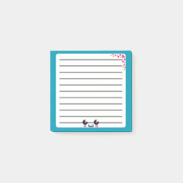 Whimsical Kawaii Post-It Notepad Klebezettel