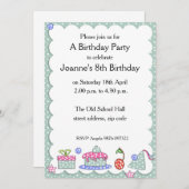 Whimsical Kid Birthday Einladung (Vorne/Hinten)