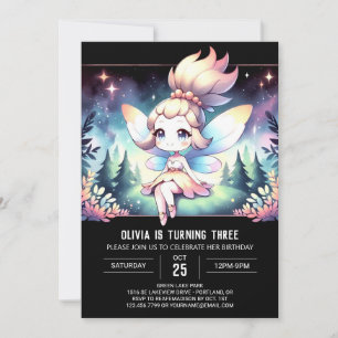 Whimsical Kids Fairy Birthday Einladung