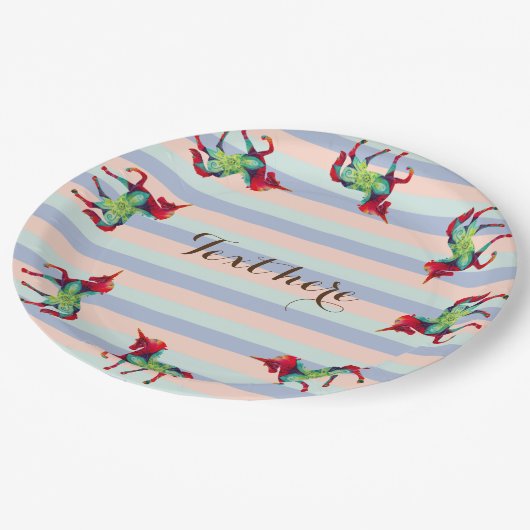 Whimsical Kids Party Custom Paper Teller (Schrägansicht)