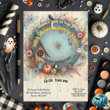 Whimsical Kids Spuk House Party Pastel Fall Spaß