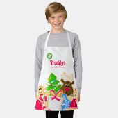 Whimsical Kids Weihnachts Backkochbörse Schürze (Getragen)