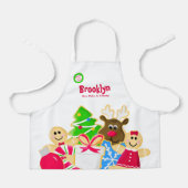 Whimsical Kids Weihnachts Backkochbörse Schürze (Vorderseite)