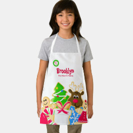 Whimsical Kids Weihnachts Backkochbörse Schürze