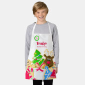 Whimsical Kids Weihnachtsbacken Cookie-Tausch Schürze (Getragen)