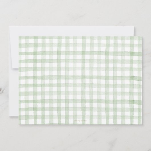 Whimsical Kinderzimmer Rhyme Greenery 2. Geburtsta Einladung (Rückseite)