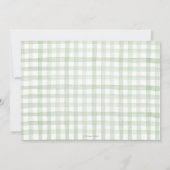 Whimsical Kinderzimmer Rhyme Greenery 3. Geburtsta Einladung (Rückseite)