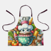 Whimsical Kitchen Adventure Kids' Apron Schürze (Vorderseite)