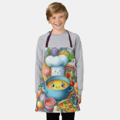 Whimsical Kitchen Adventure Kids' Apron Schürze (Getragen)