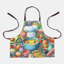 Whimsical Kitchen Adventure Kids' Apron Schürze