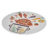 Whimsical Kitchen Scene with "Lass's Cook" Text - Schneidebrett (Ecke)