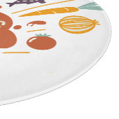 Whimsical Kitchen Scene with "Lass's Cook" Text - Schneidebrett (Ecke)