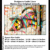 Whimsical Kitten, Ribbons & Glitzer ED3L Decoupage Seidenpapier