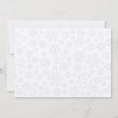 Whimsical Kitty Cat Sitzen in einem Teacup Xmas Pa Einladung (Rückseite)