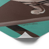 Whimsical Kitty Poster (Ecke)