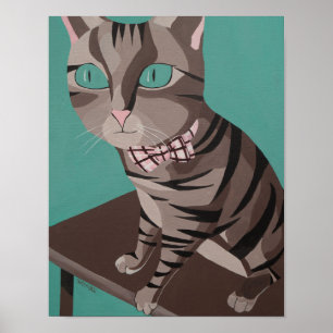 Whimsical Kitty Poster
