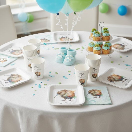 Whimsical Kiwi Bird Baby Shower | Sweet Pipi Pappteller