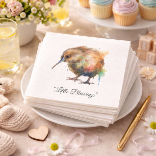 Whimsical Kiwi-Vogel-Baby-Party Sweet Pipi Serviette