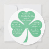 Whimsical Kleeblatt St. Patrick's Day Party Einladung (Vorderseite)