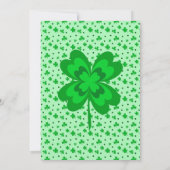 Whimsical Kleeblatts St. Patrick's Day Party Einla Einladung (Rückseite)