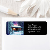 Whimsical kleine rustikale Holzhütte im Wald (Insitu)