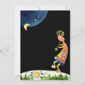 Whimsical Kokopelli Southwest Wedding Einladung (Rückseite)
