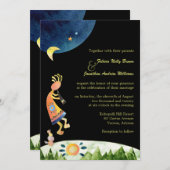 Whimsical Kokopelli Southwest Wedding Einladung (Vorne/Hinten)