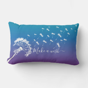 Whimsical Kronleuchter machen ein Wish Blue Lila O Lendenkissen