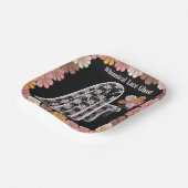 Whimsical Lace Ghost Illustration mit floral Pappteller (Gewinkelt)