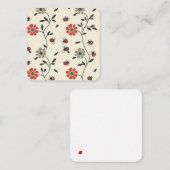 Whimsical Ladybug Delight Mitteilungskarte (Vorne/Hinten)