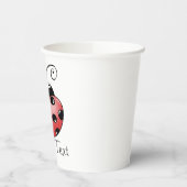 Whimsical Ladybug Design Cups Playful Tee Party Pappbecher (Links)