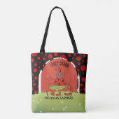 Whimsical Ladybug Garden "Lucky Charm" Wrap-Around Tasche (Rückseite)