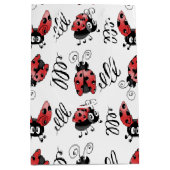 Whimsical Ladybug und Wirbel Mittlere Geschenktüte (Vorderseite)