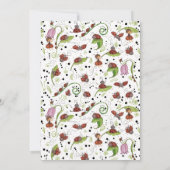 Whimsical Ladybug-Wünsche für unser kleines Fräule Einladung (Rückseite)