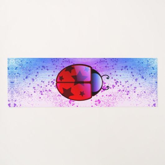 Whimsical Ladybug Yoga Mat Yogamatte (Rückseite (Horizontal))