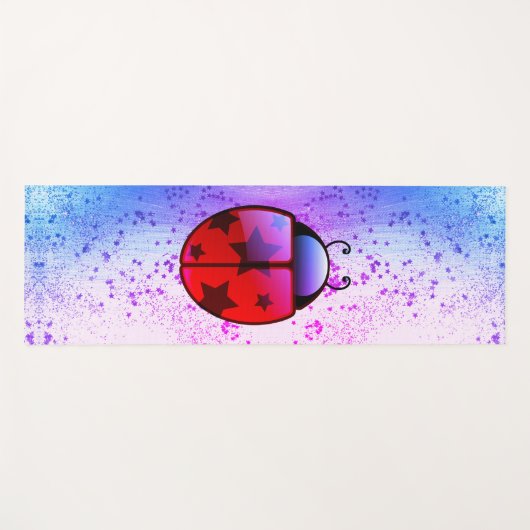 Whimsical Ladybug Yoga Mat Yogamatte (Vorderseite (Horizontal))