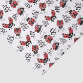 Whimsical Ladybugs and Squiggles Seidenpapier (Ausschnitt)